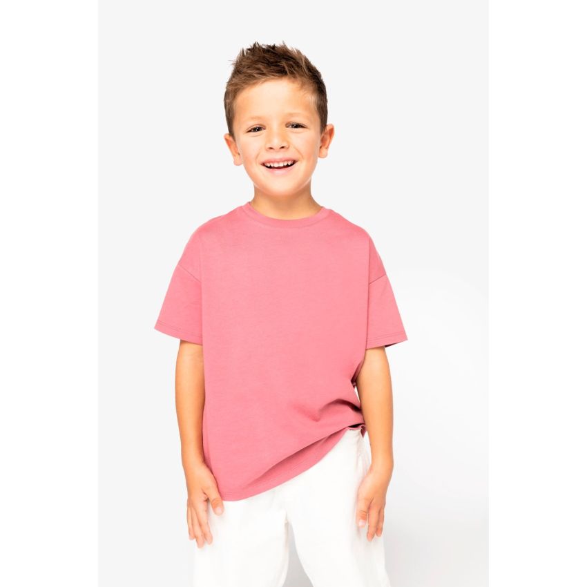 T-shirt éco-responsable à épaules tombantes pour enfant