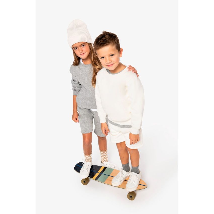 Sweat-shirt éco-responsable à col rond pour enfant