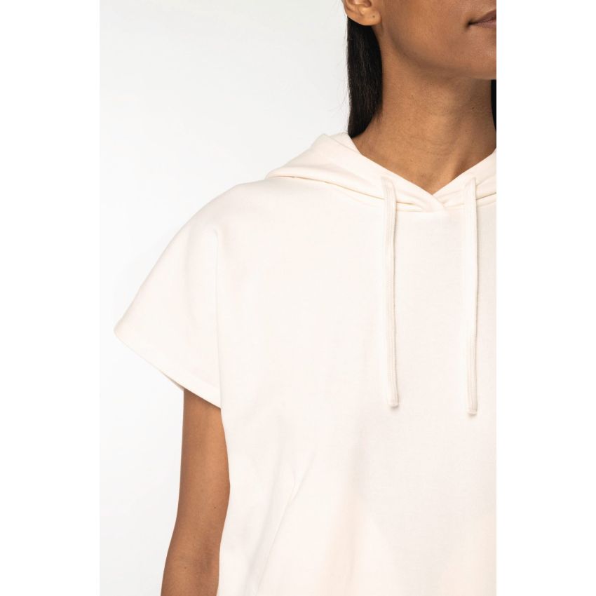 Sweat-shirt éco-responsable oversize sans manches en French Terry pour femme