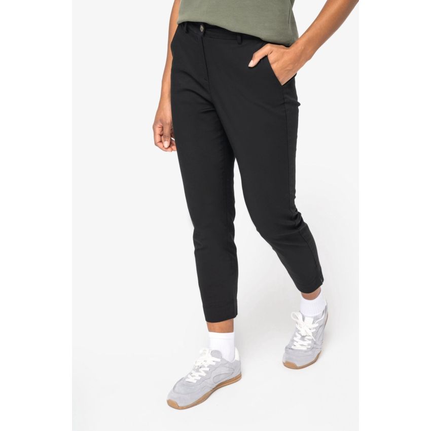 Pantalon chino 7/8 éco-responsable femme