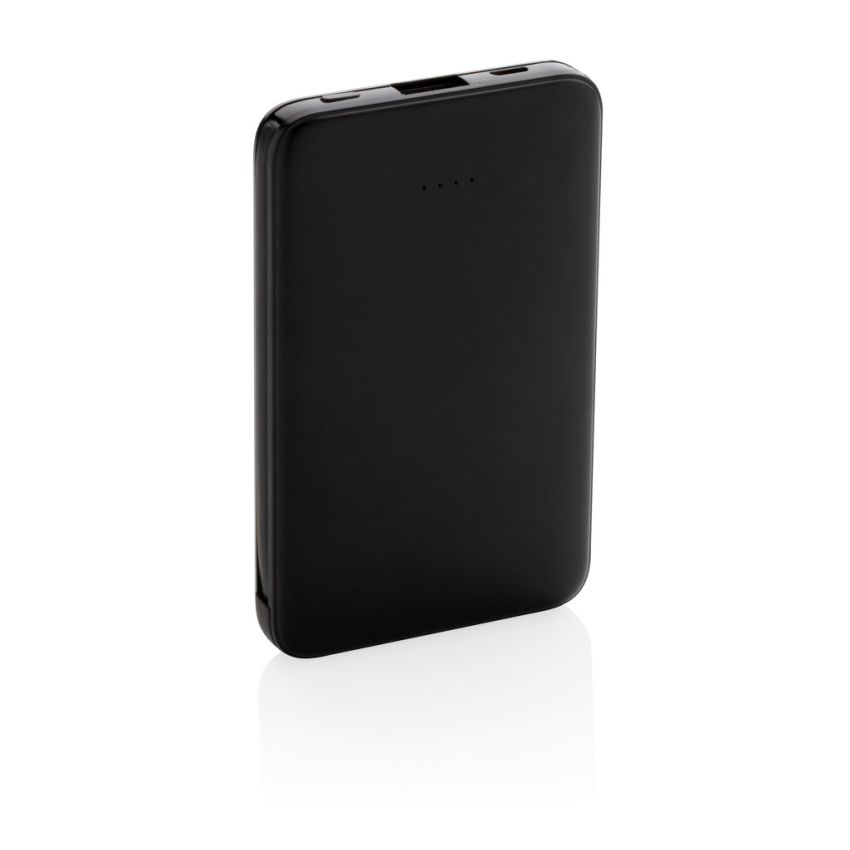 Powerbank de poche 5 000 mAh avec câbles intégrés