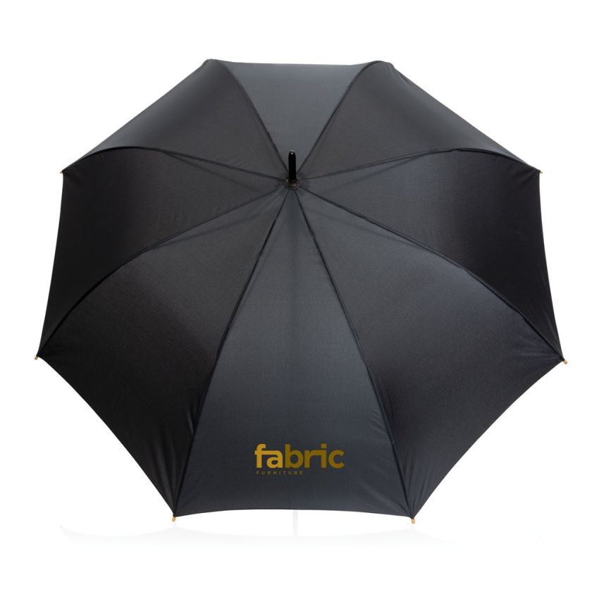 Parapluie automatique en RPET 190T avec manche en bambou Impact AWARE™