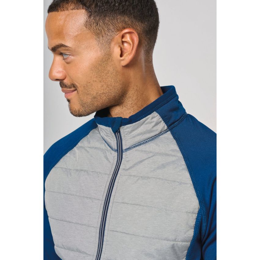 Veste de sport bimatériau
