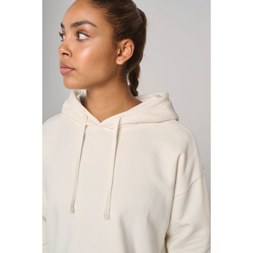 Sweat-shirt « crop » à capuche pour femme
