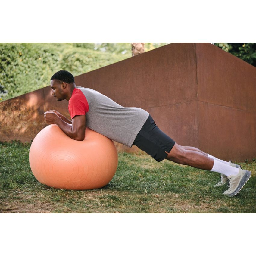 T-shirt bicolore en tissu mélangé pour adulte, spécial sport