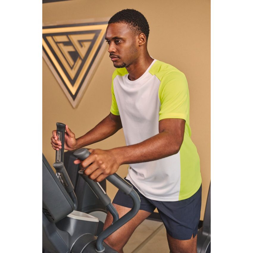 T-shirt de sport bicolore éco-responsable pour homme
