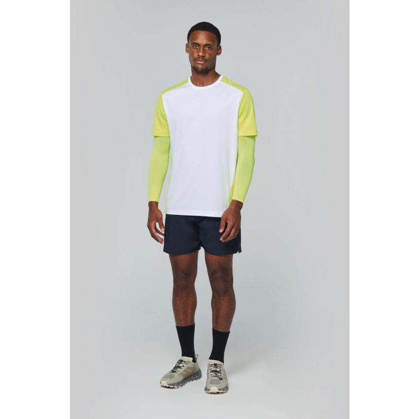 T-shirt de sport bicolore éco-responsable pour homme