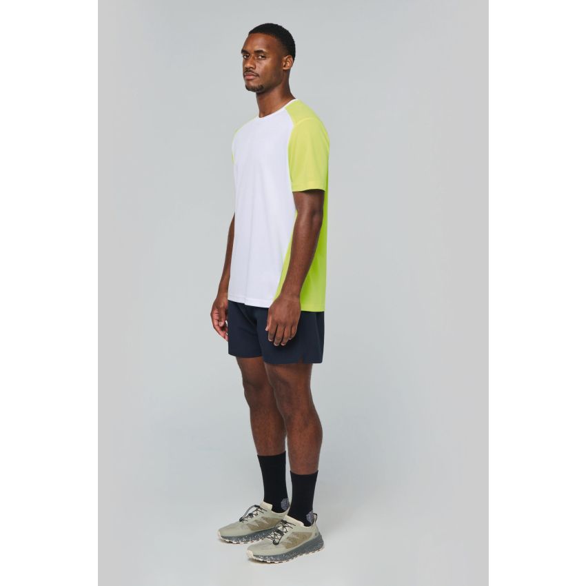 T-shirt de sport bicolore éco-responsable pour homme