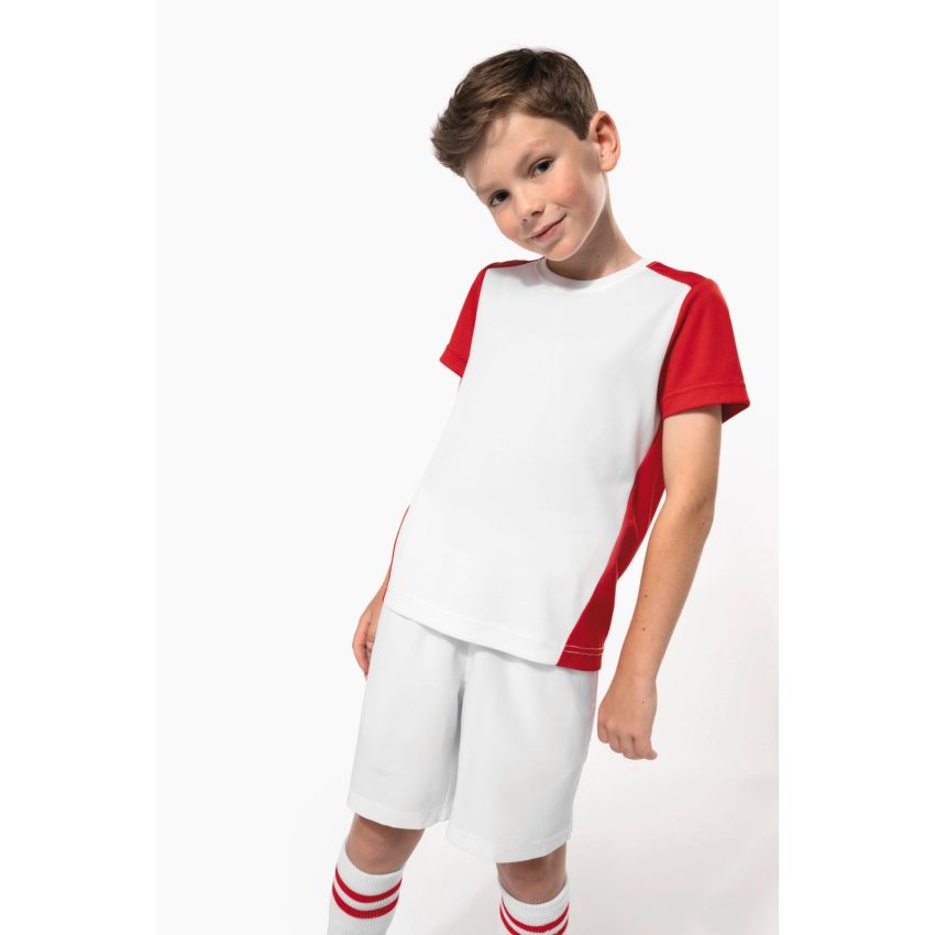 T-shirt de sport bicolore éco-responsable pour enfant