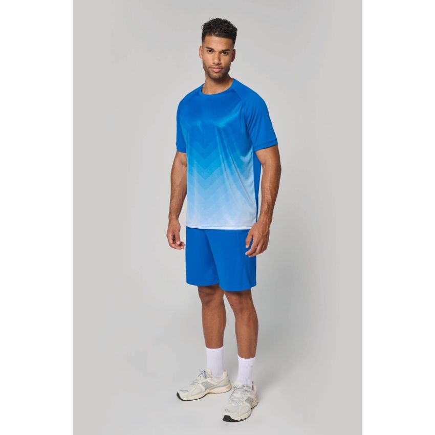 T-shirt multisports en polyester sublimé unisexe