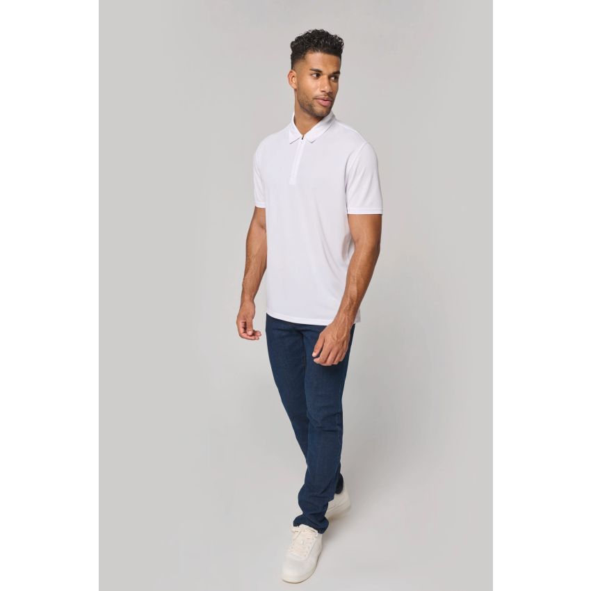 Polo de sport homme avec demi-fermeture