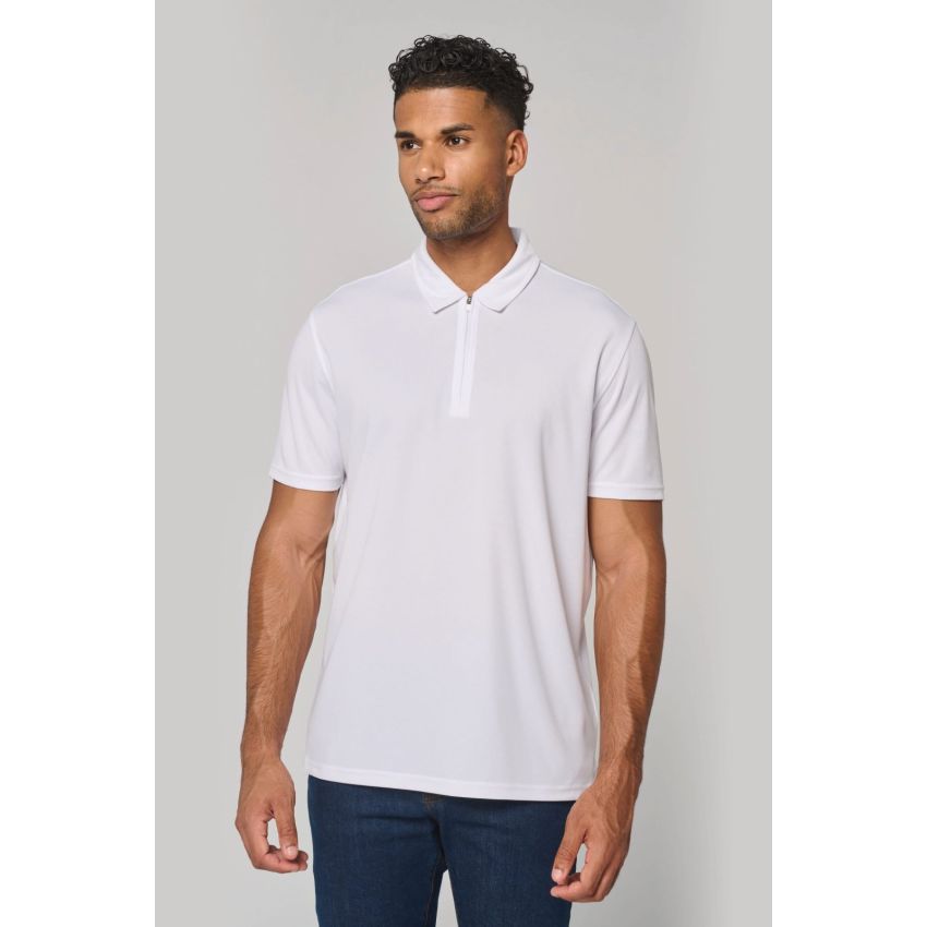Polo de sport homme avec demi-fermeture