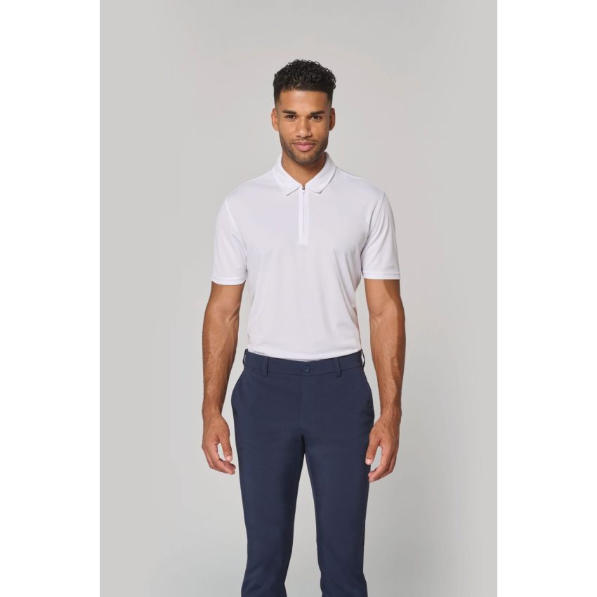 Polo de sport homme avec demi-fermeture