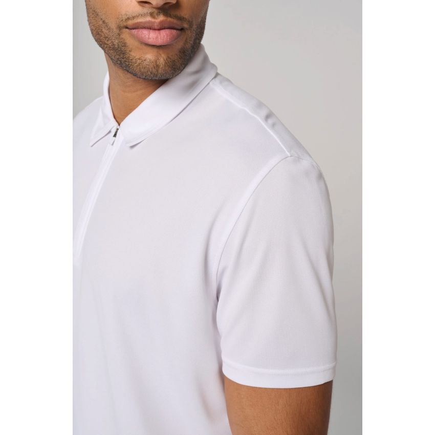 Polo de sport homme avec demi-fermeture