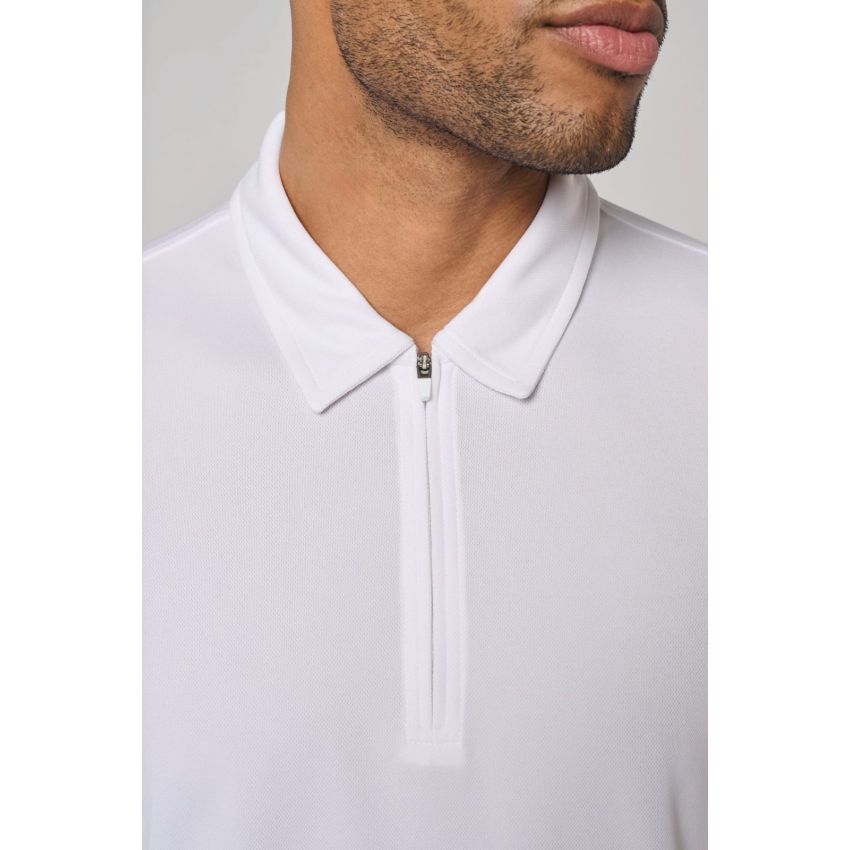 Polo de sport homme avec demi-fermeture