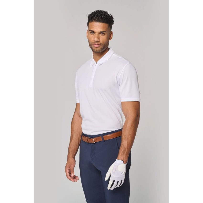 Polo de sport homme avec demi-fermeture