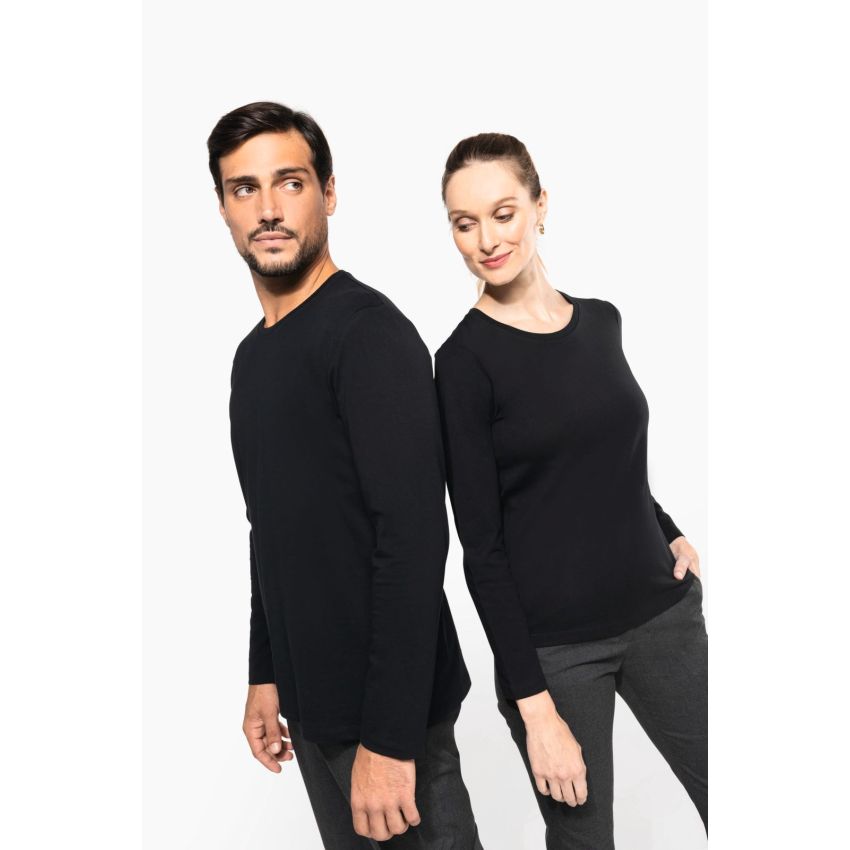T-shirt homme à manches longues en Supima® à col rond