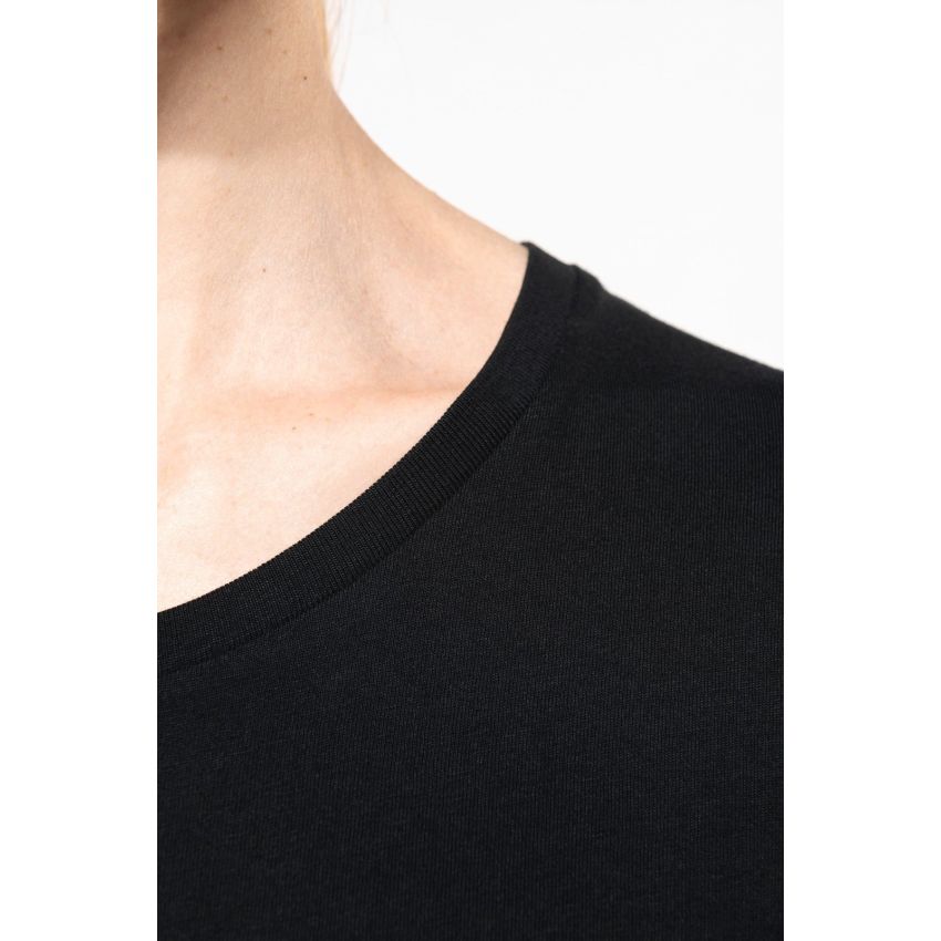 T-shirt Supima® à col rond et manches longues pour femme