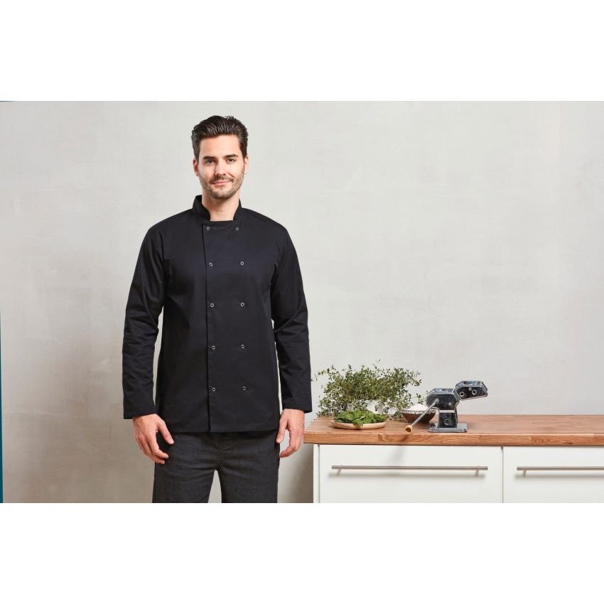 Veste de chef à manches longues