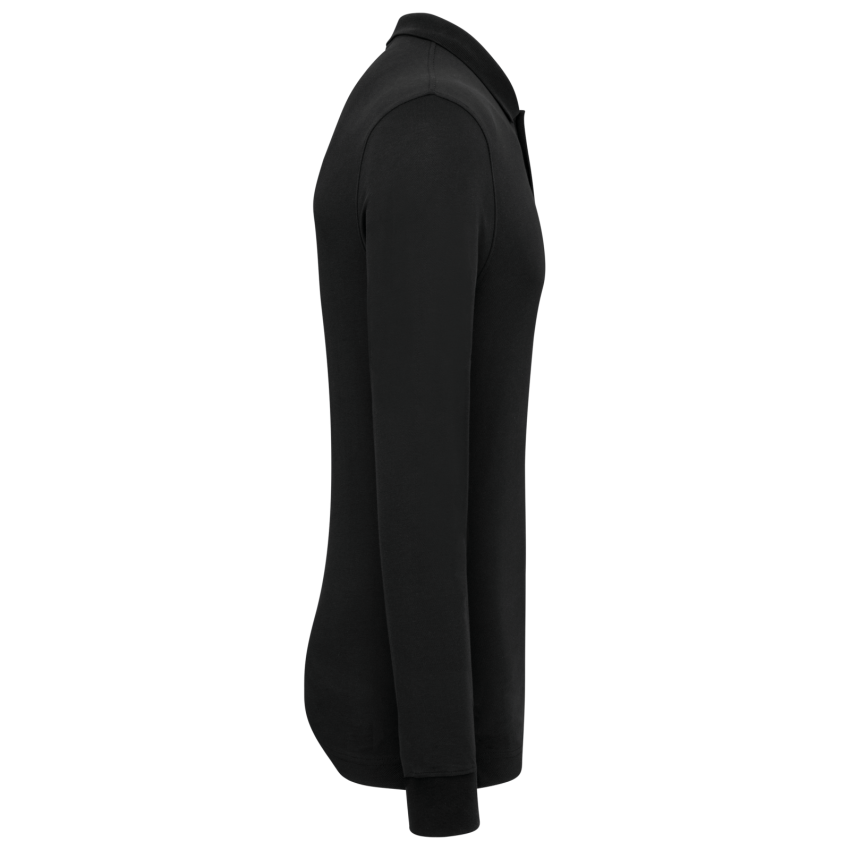 Polo en maille piquée manches longues Bio180 pour homme