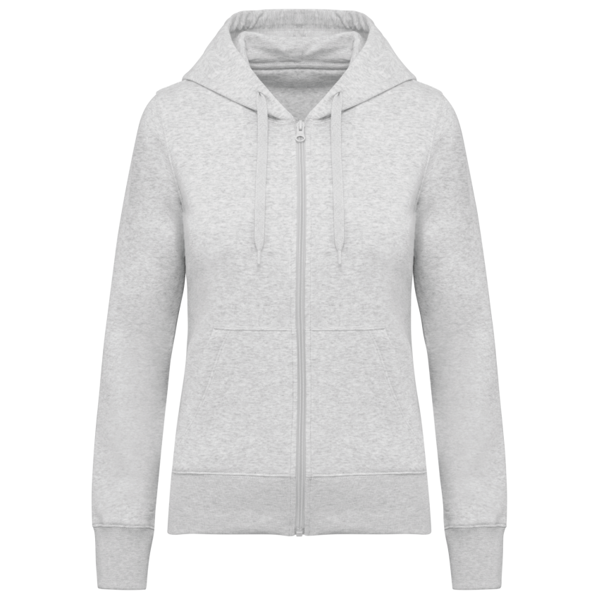 Sweat à capuche zippé éco-responsable pour femme