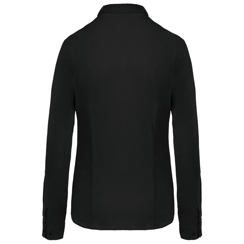 Chemise femme en popeline à manches longues