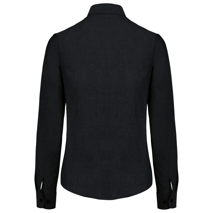 Chemise femme manches longues en Oxford facile d'entretien