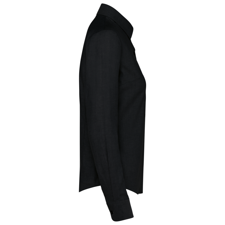 Chemise femme manches longues en Oxford facile d'entretien