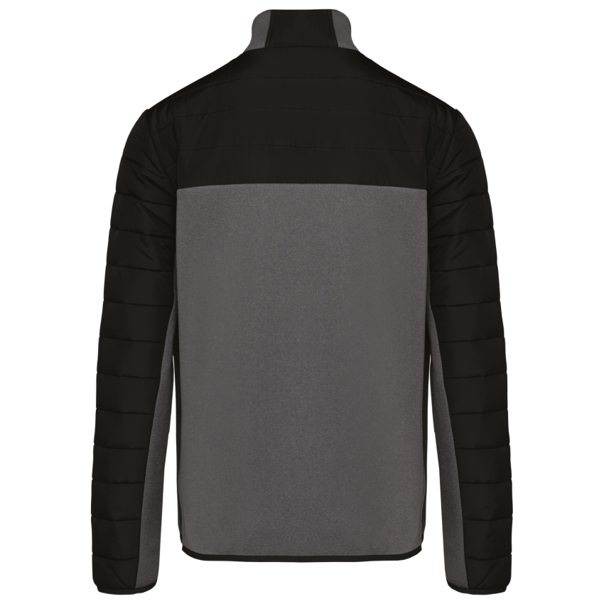 Blouson bimatériau pour homme