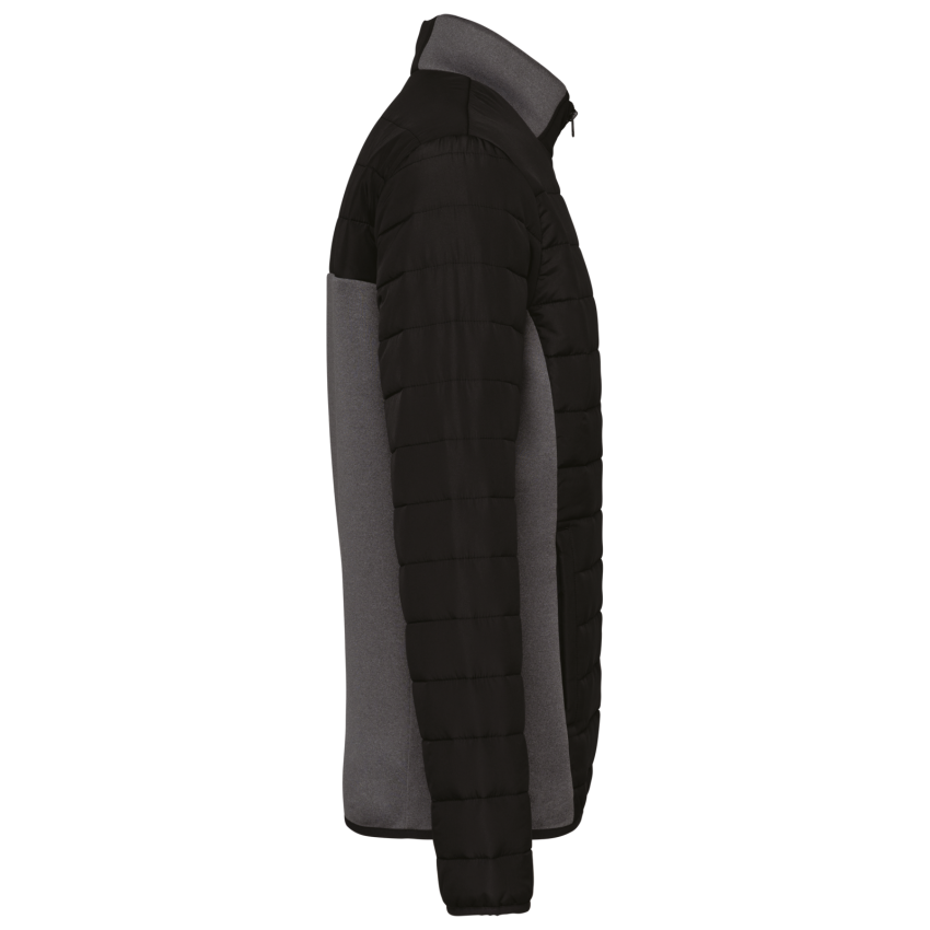 Blouson bimatériau pour homme