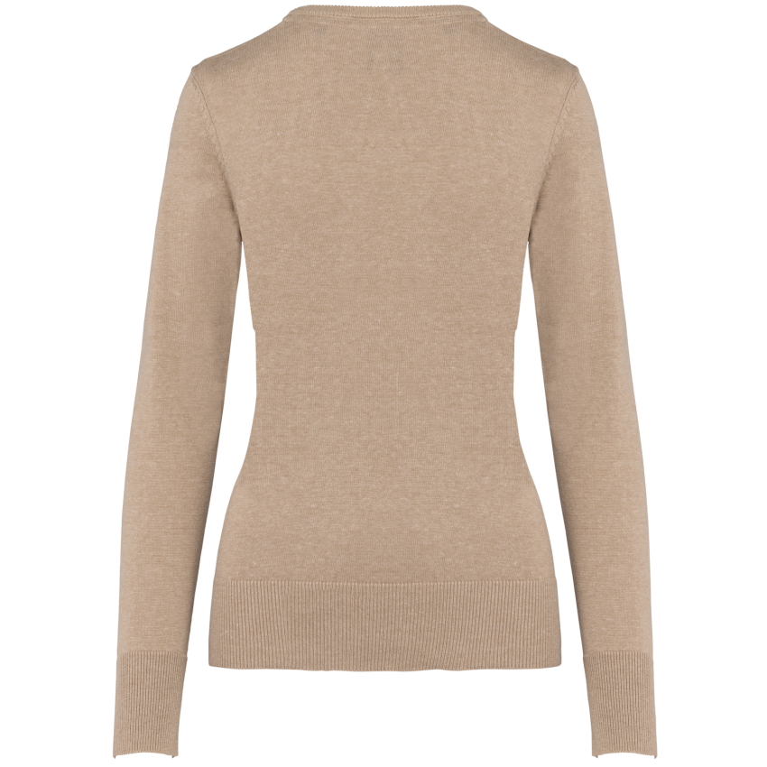 Pull femme col en V