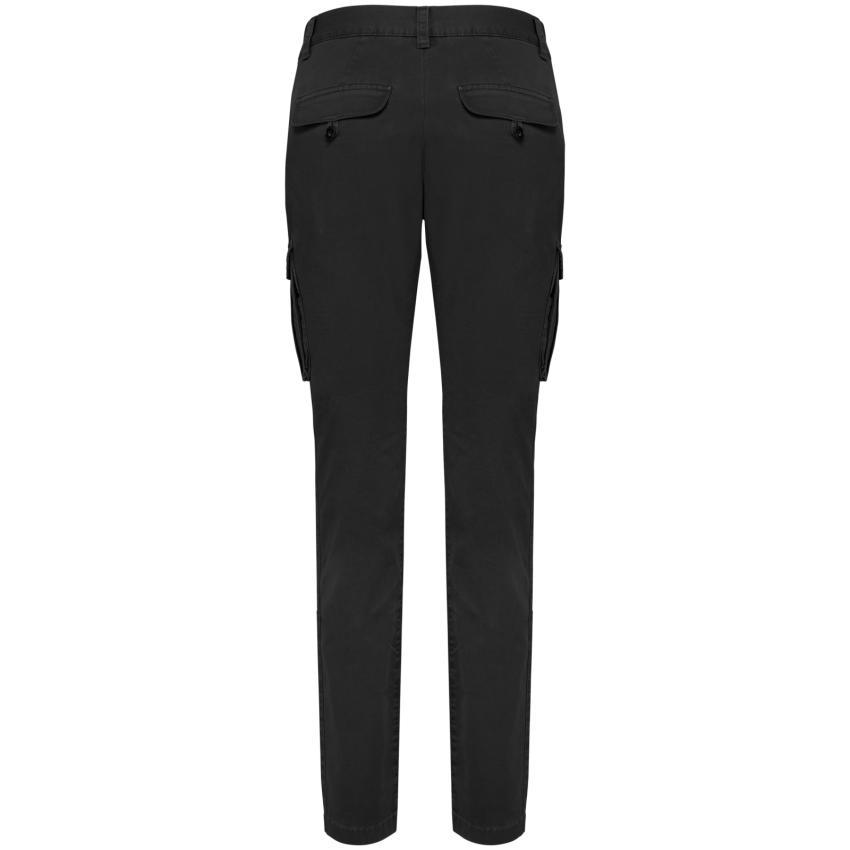 Pantalon cargo éco-responsable à effet délavé pour femme