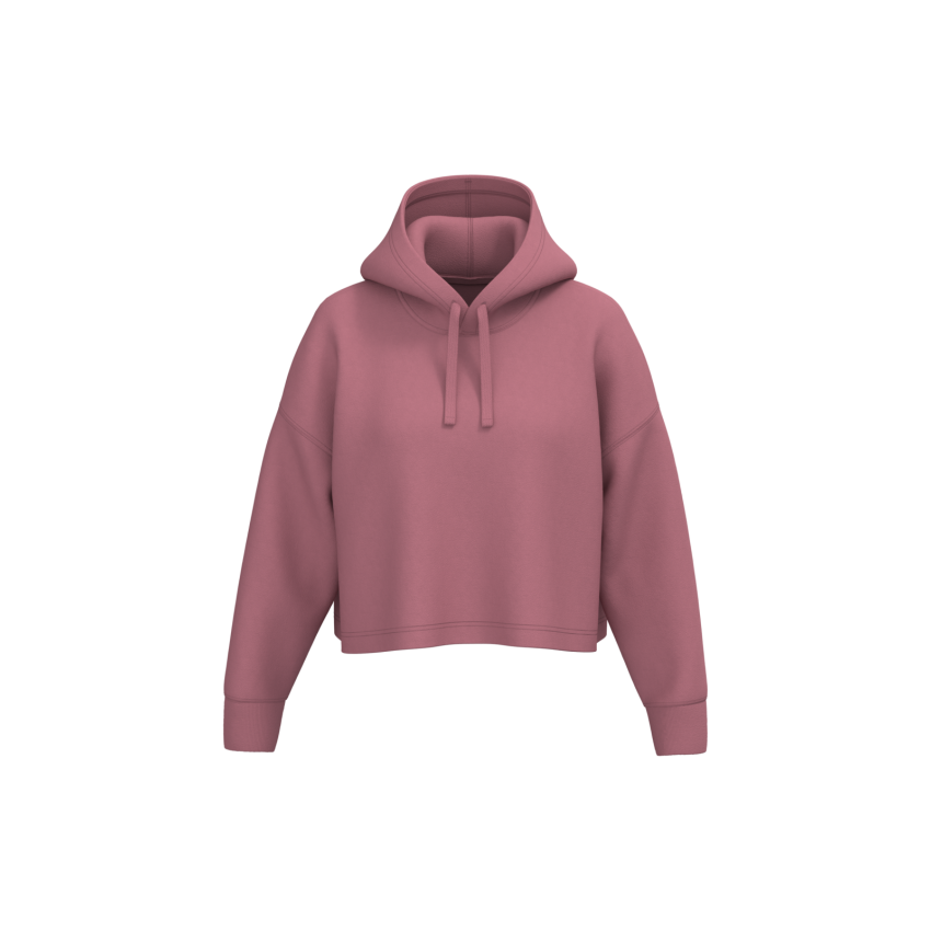Sweat-shirt « crop » à capuche pour femme