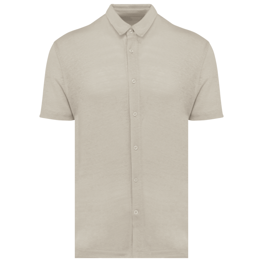 Chemise homme à manches courtes en lin