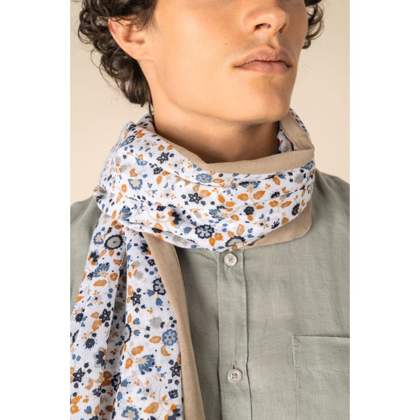 Écharpe à motif floral unisexe