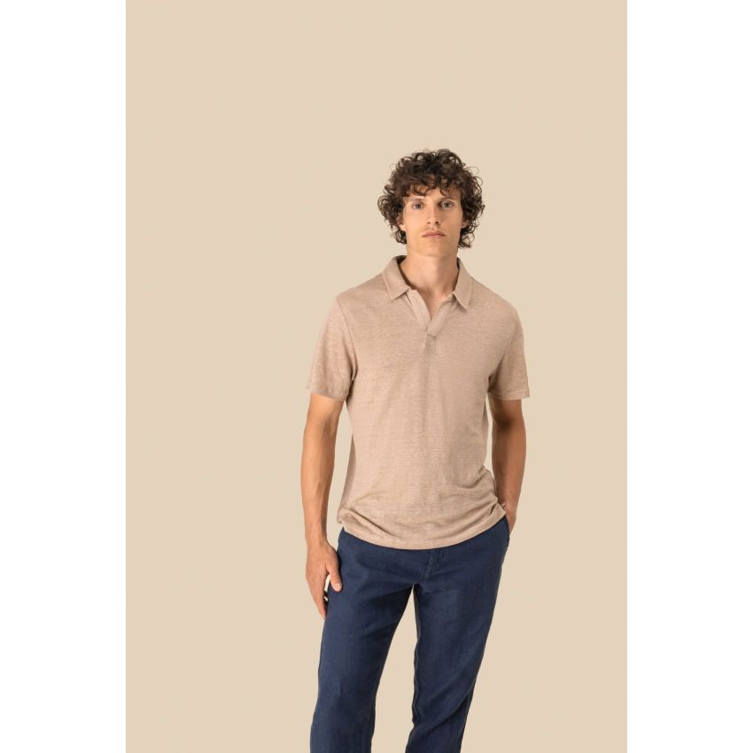 Polo en lin pour homme