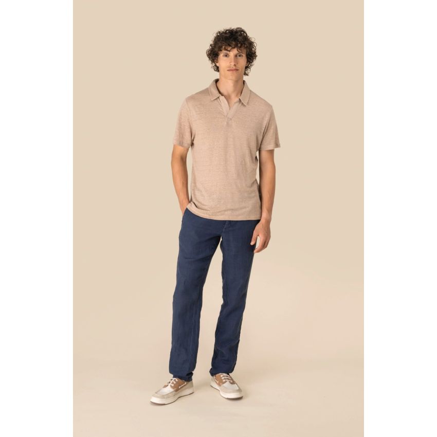 Polo en lin pour homme