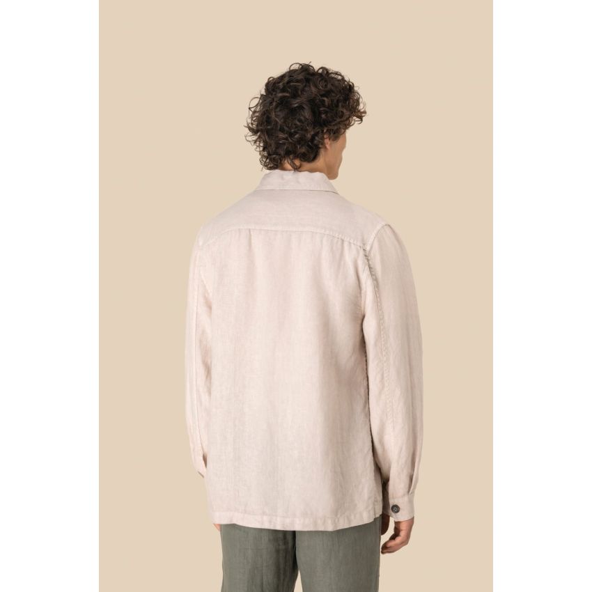 Surchemise en lin pour homme à l'aspect délavé