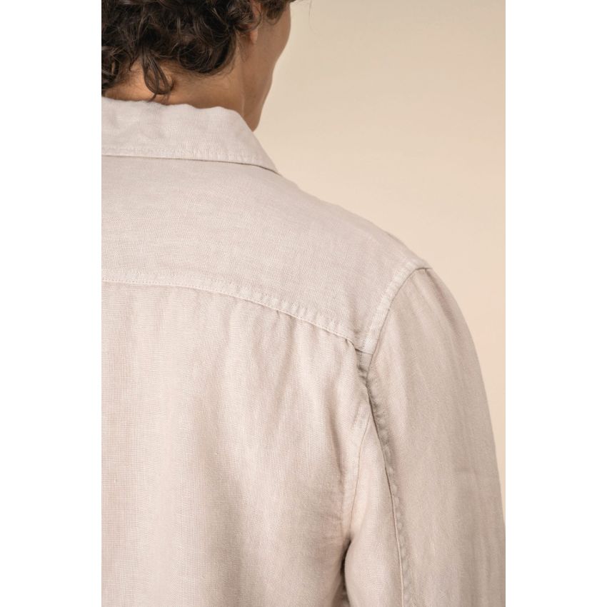 Surchemise en lin pour homme à l'aspect délavé