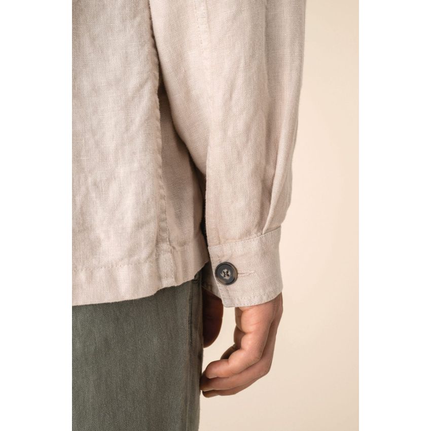 Surchemise en lin pour homme à l'aspect délavé