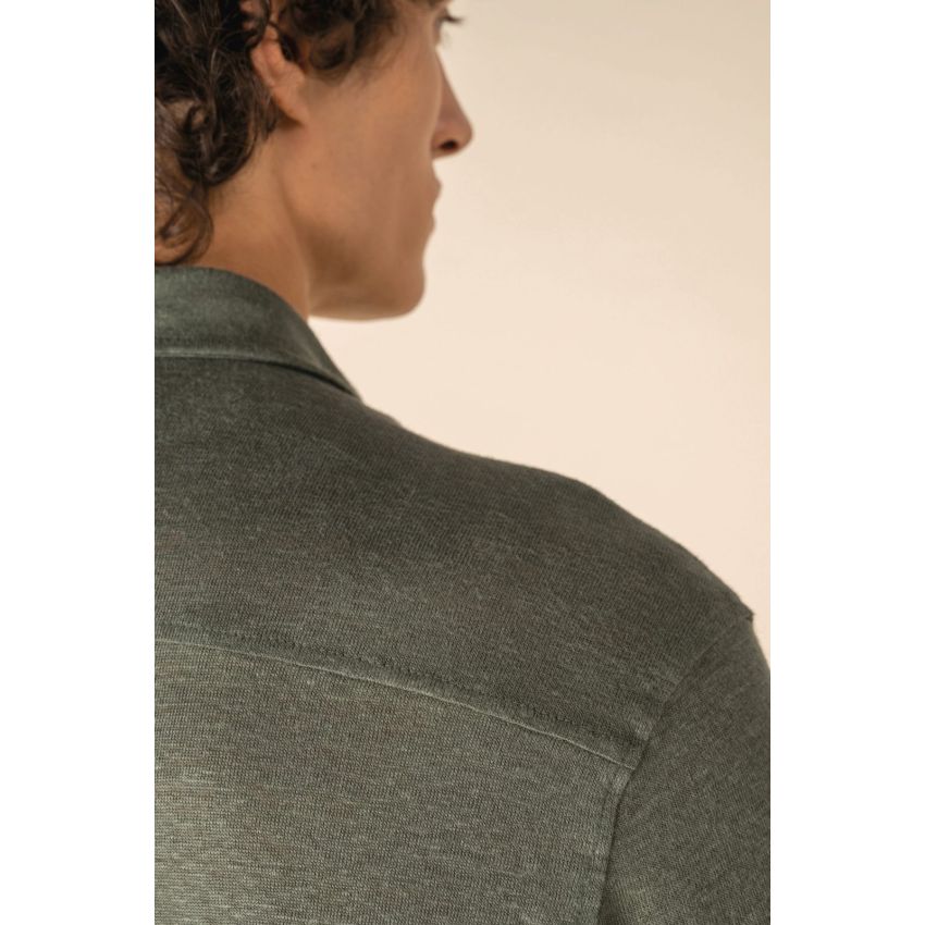 Chemise homme à manches courtes en lin