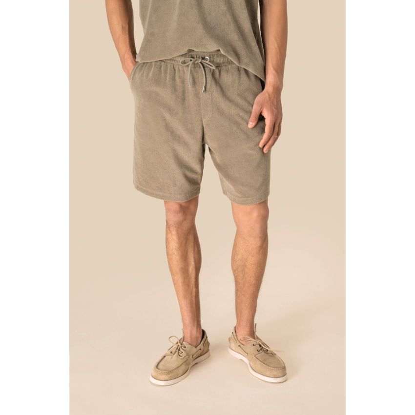 Short eco-responsable en maille turque pour homme