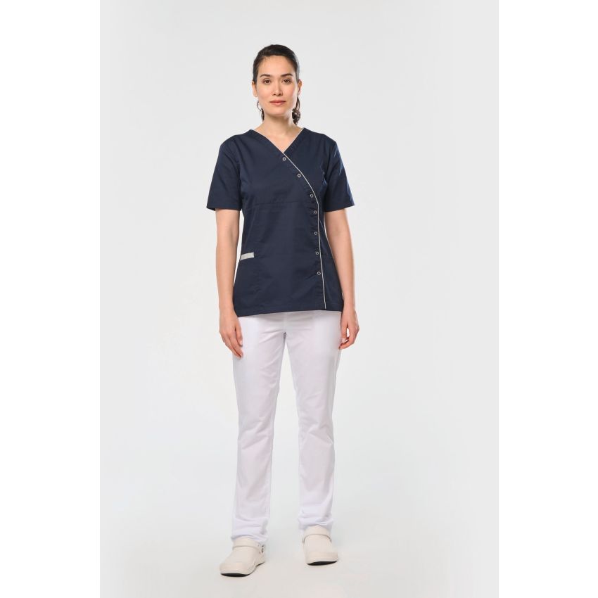 Pantalon polyester/coton femme