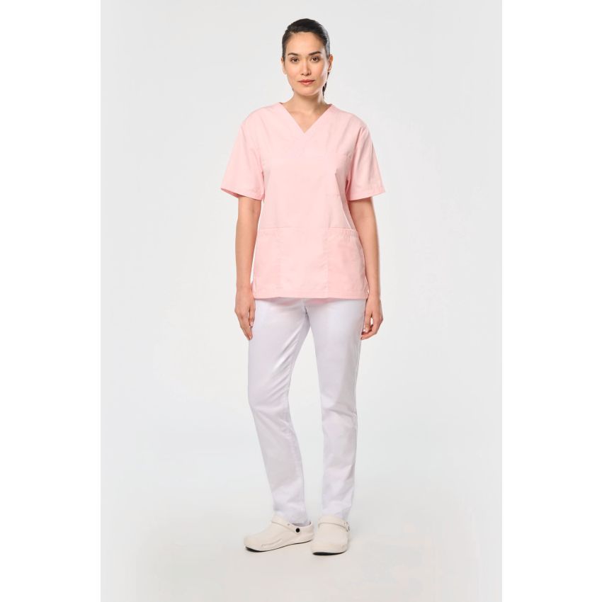 Pantalon polyester/coton femme