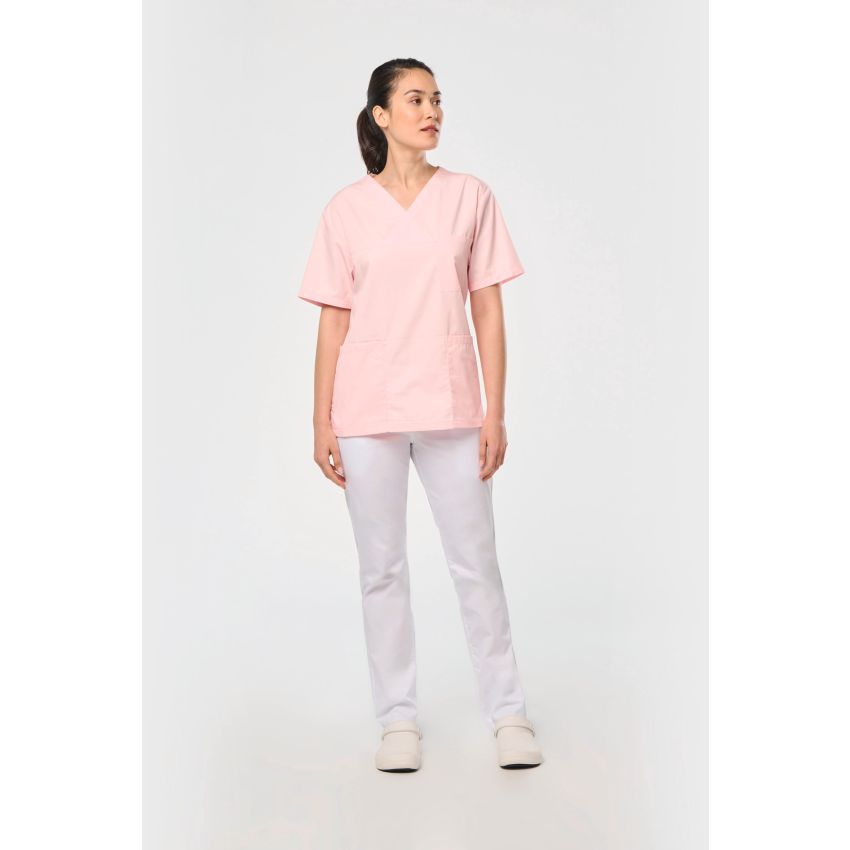Pantalon polyester/coton femme