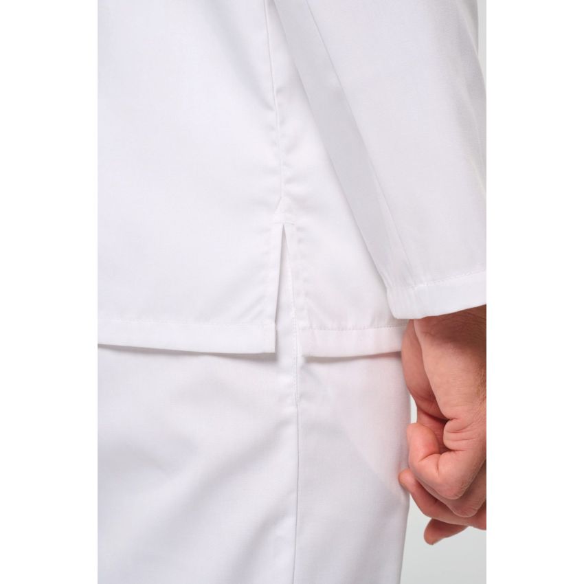 Veste de chef éco-responsable et respirante à manches longues unisexe
