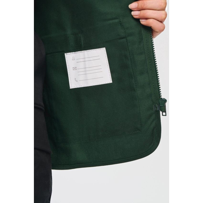 Gilet multipoches unisexe en polyester/coton