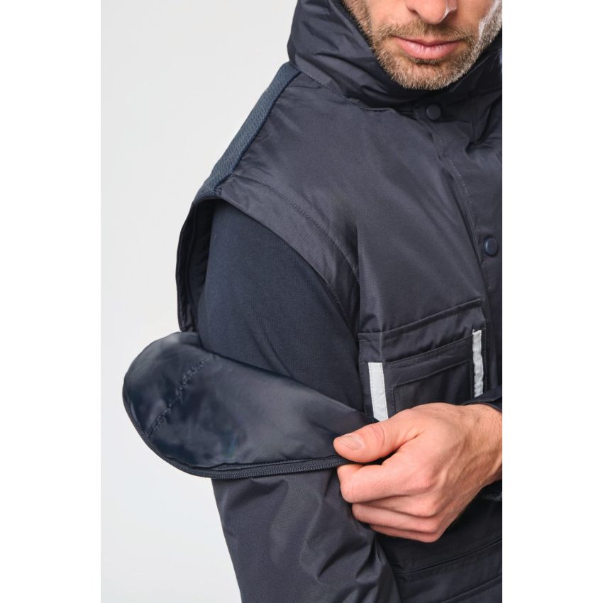 Parka avec manches amovibles