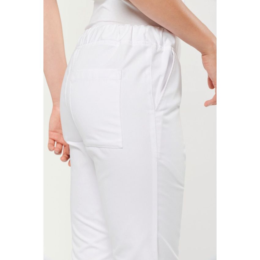 Pantalon polyester/coton femme