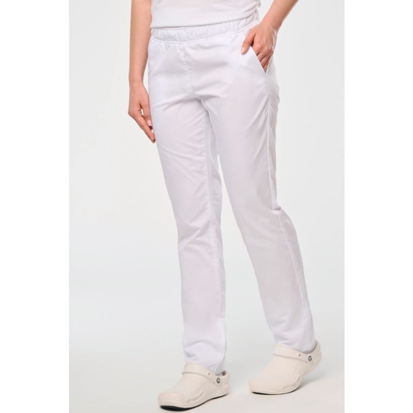 Pantalon polyester/coton femme